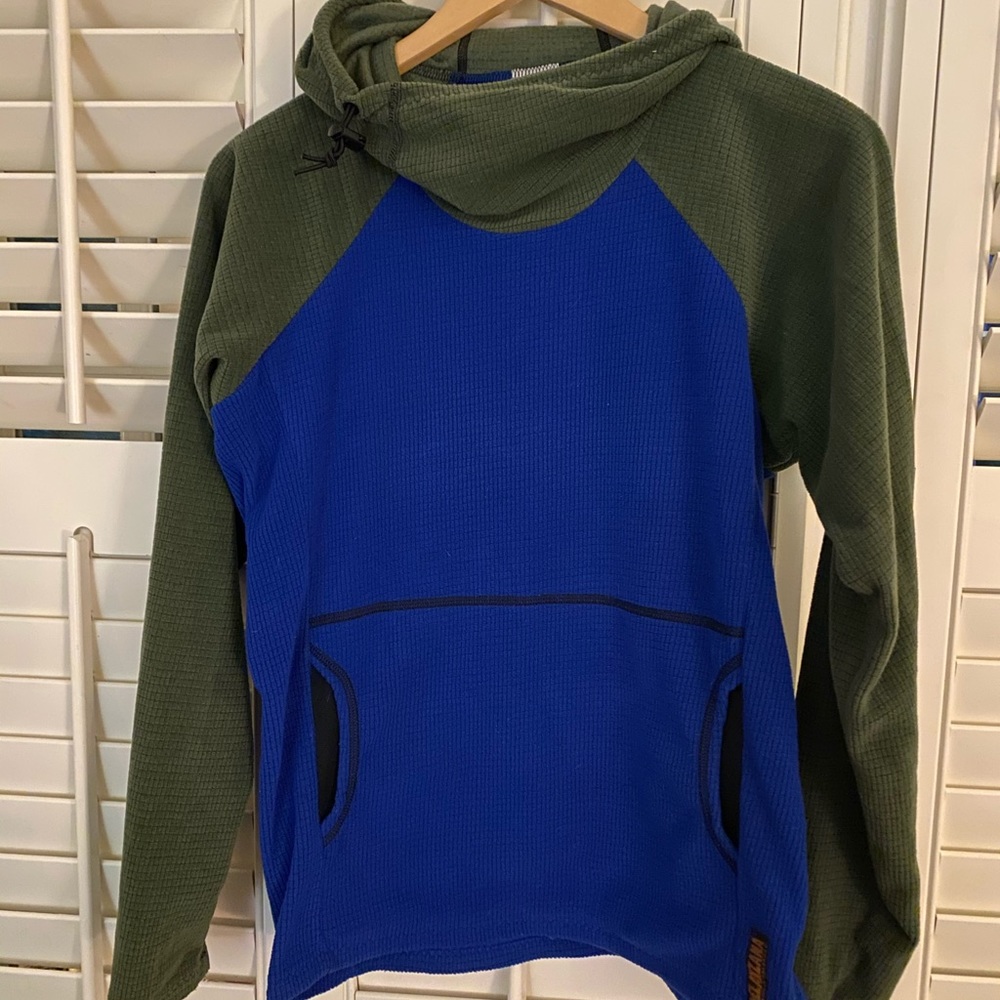 Melanzana micro grid hoodie